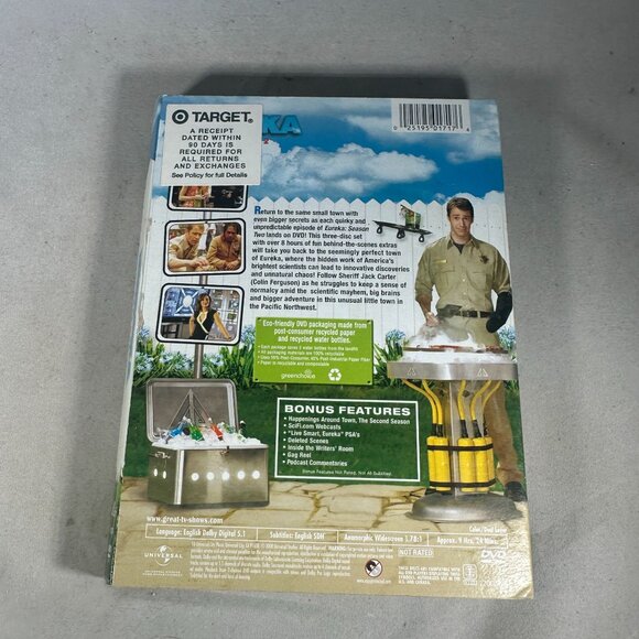 Eureka Season 2 DVD Not Rated Sci Fi Series 2007 Universal Studios 3 Disc Set - Picture 3 of 6